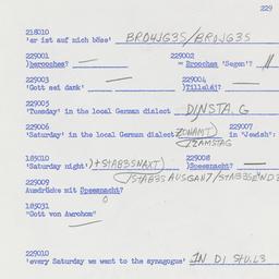 Western questionnaire, answ...