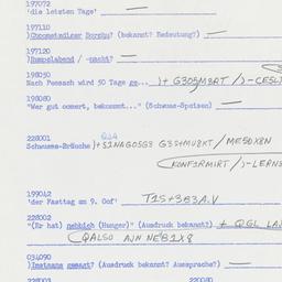 Western questionnaire, answ...
