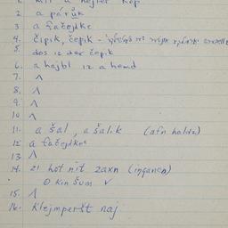 Eastern questionnaire, blue...