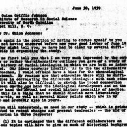 Letter from Gunnar Myrdal t...