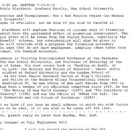 Announcements, 2002-12-09. ...