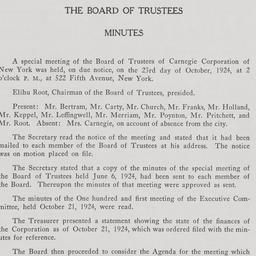 Board Meeting, 10/23/1924