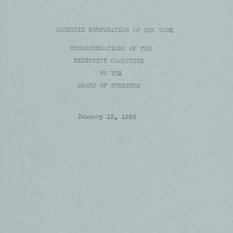 Board Meeting, 1/12/1926