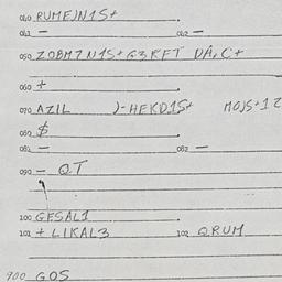 Eastern questionnaire, answ...