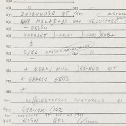 Eastern questionnaire, answ...