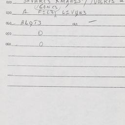 Eastern questionnaire, answ...