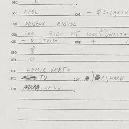 Eastern questionnaire, answ...