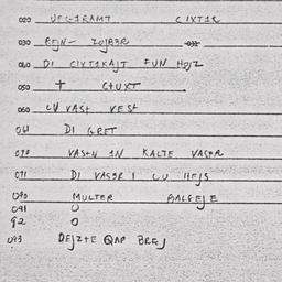 Eastern questionnaire, answ...