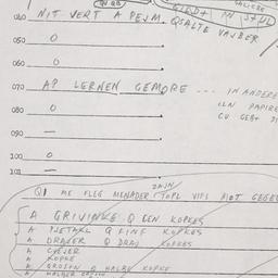 Eastern questionnaire, answ...