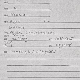 Eastern questionnaire, answ...