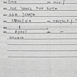 Eastern questionnaire, answ...