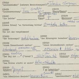 Western questionnaire, answ...