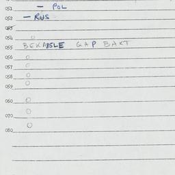 Eastern questionnaire, answ...