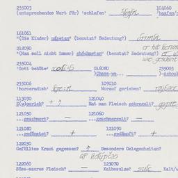 Western questionnaire, answ...