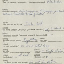 Western questionnaire, answ...