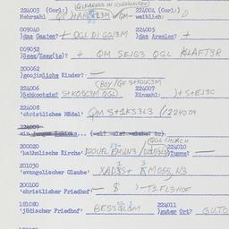 Western questionnaire, answ...