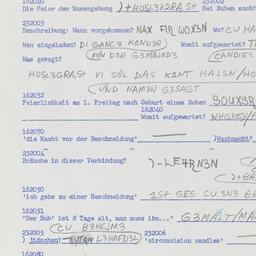 Western questionnaire, answ...