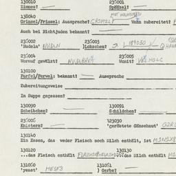 Western questionnaire, answ...