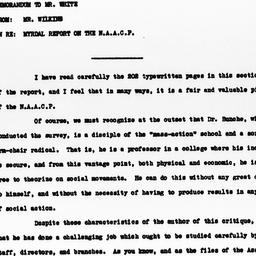 Memorandum from Roy Wilkins...