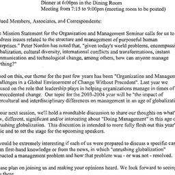 Announcements, 2003-09-03. ...