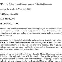 Minutes, 2002-05-01. Legal,...