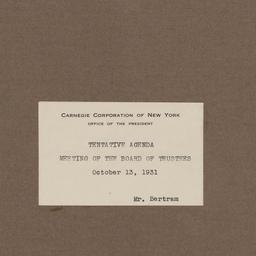 Board Meeting, 10/13/1931