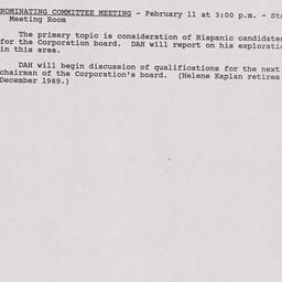 Nominating Committee