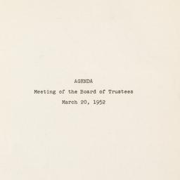 Meeting of the Board of Tru...