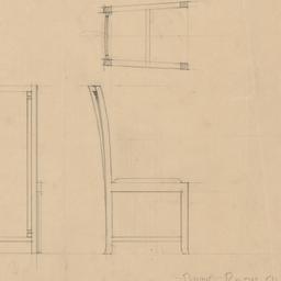 Dining room chair plan, ele...