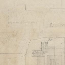 Finial plan, elevation