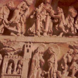 Tympanum sculpture.