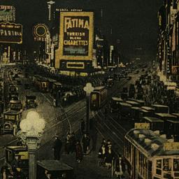 Broadway at Night, New York