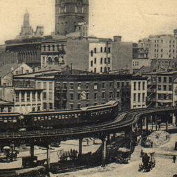 Elevated Railroad, New York.