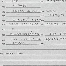 Eastern questionnaire, answ...