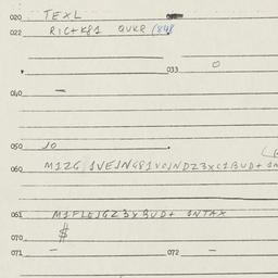 Eastern questionnaire, answ...