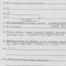 Eastern questionnaire, answ...