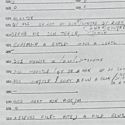 Eastern questionnaire, answ...