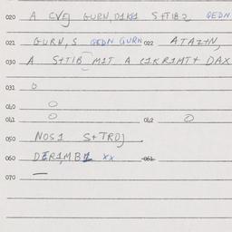 Eastern questionnaire, answ...