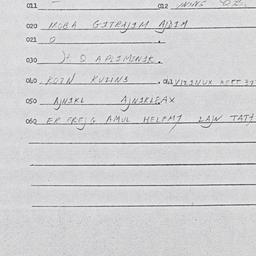 Eastern questionnaire, answ...