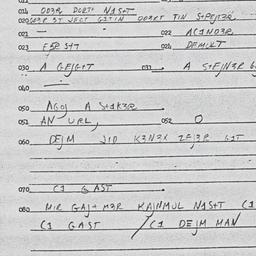 Eastern questionnaire, answ...