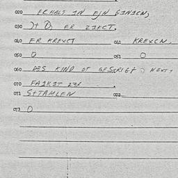 Eastern questionnaire, answ...
