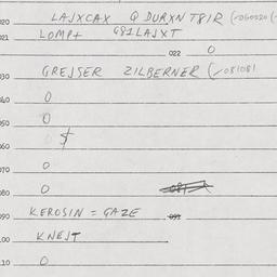 Eastern questionnaire, answ...