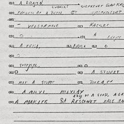 Eastern questionnaire, answ...