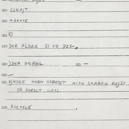 Eastern questionnaire, answ...