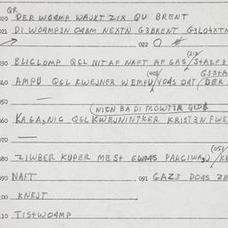 Eastern questionnaire, answ...