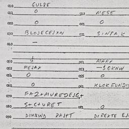 Eastern questionnaire, answ...