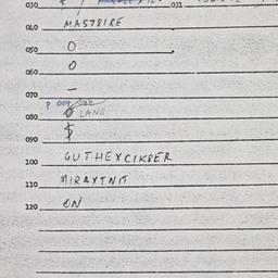 Eastern questionnaire, answ...