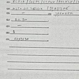 Eastern questionnaire, answ...