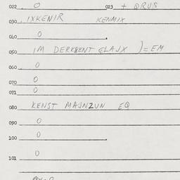 Eastern questionnaire, answ...