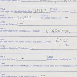 Eastern questionnaire, answ...